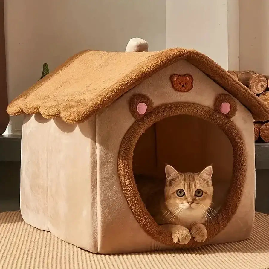 Portable Cat House Bed
