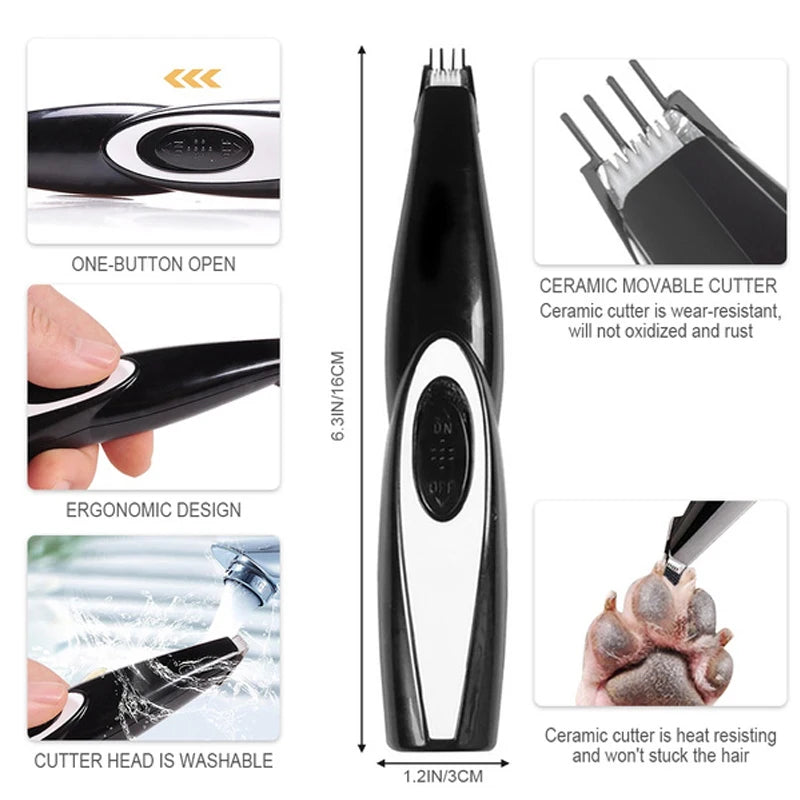 Professional Pet Hair Trimmer – Quiet & Powerful