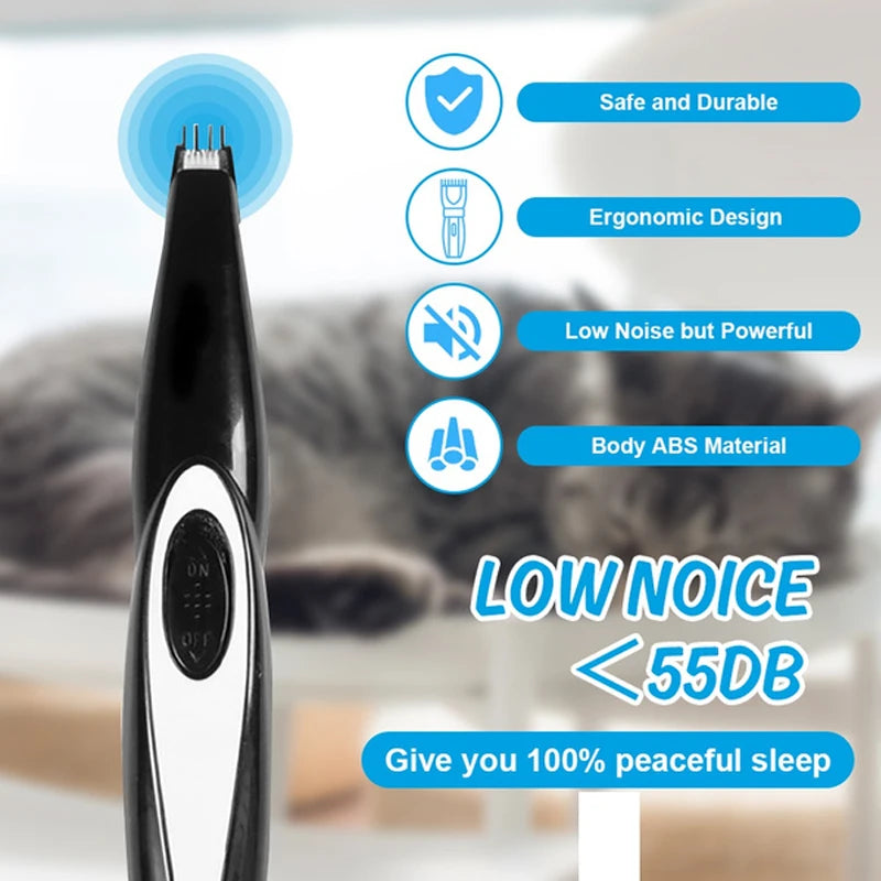 Professional Pet Hair Trimmer – Quiet & Powerful