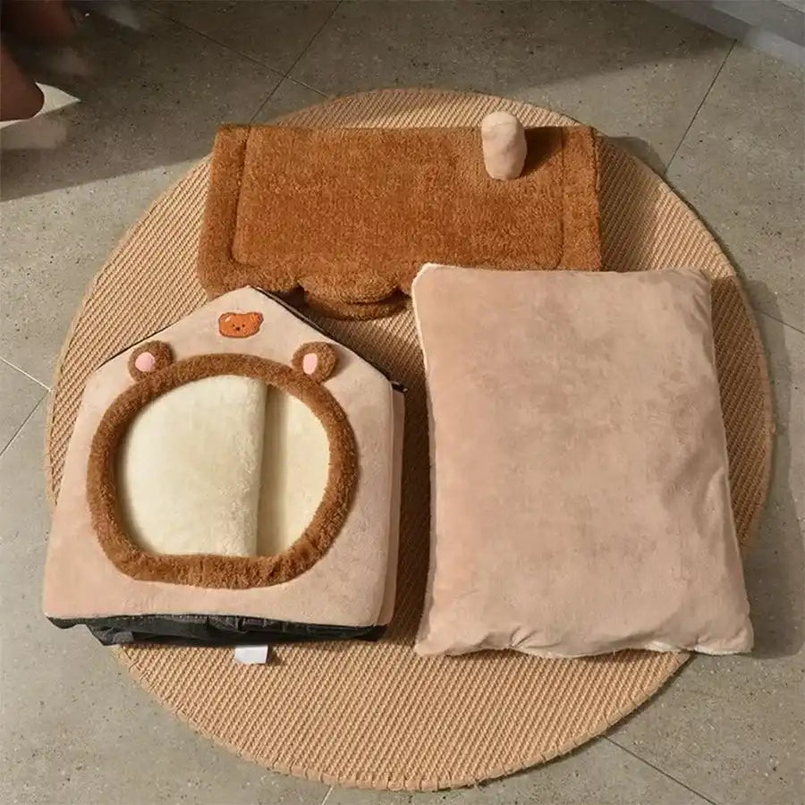 Portable Cat House Bed
