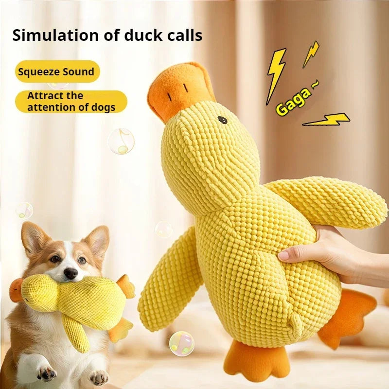 Plush Duck Companion – Anxiety Relief Dog Toy