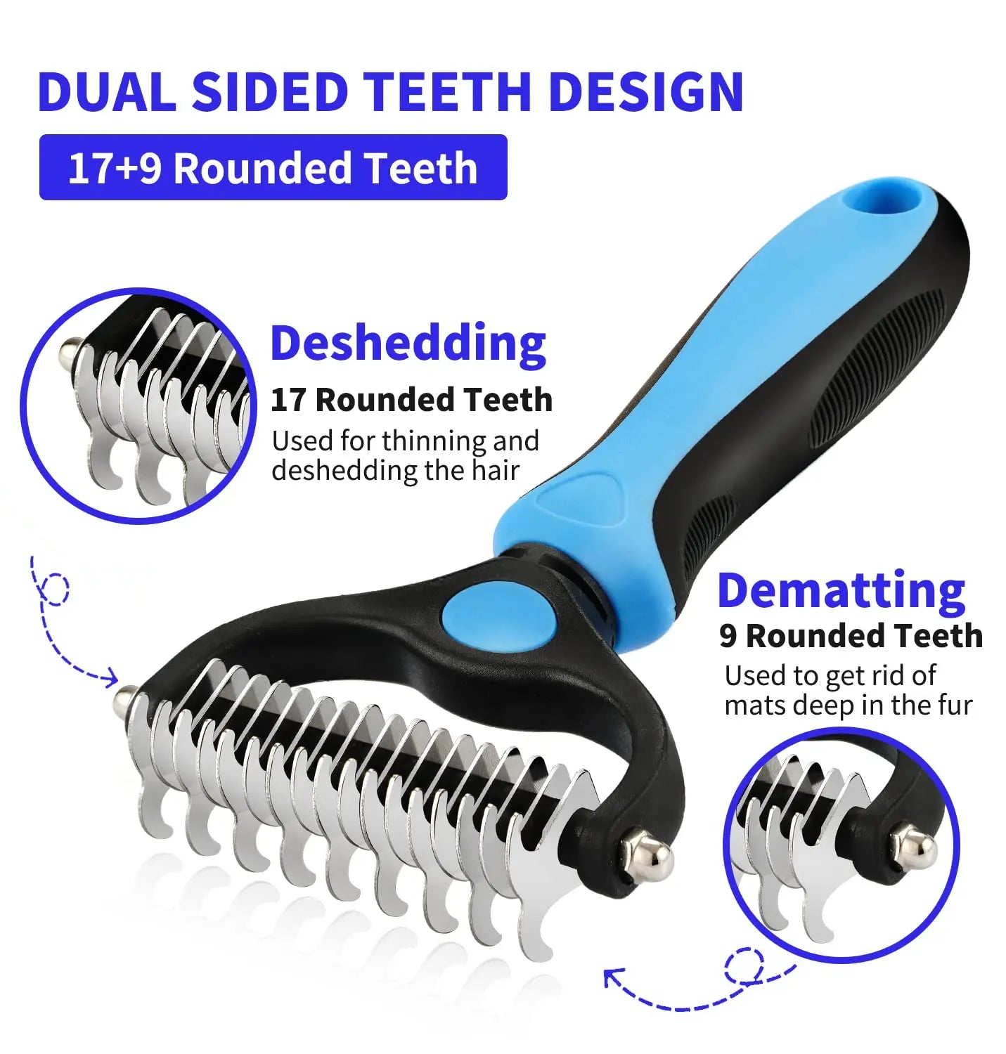 Dual-Sided Grooming Rake