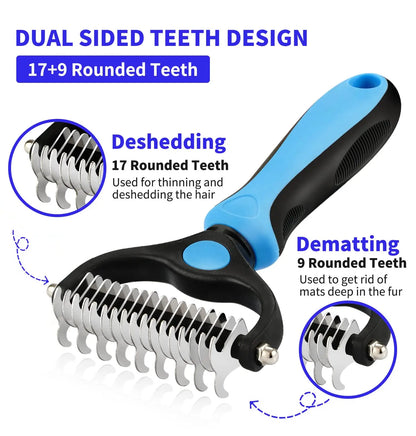 Dual-Sided Grooming Rake