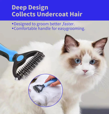 Dual-Sided Grooming Rake